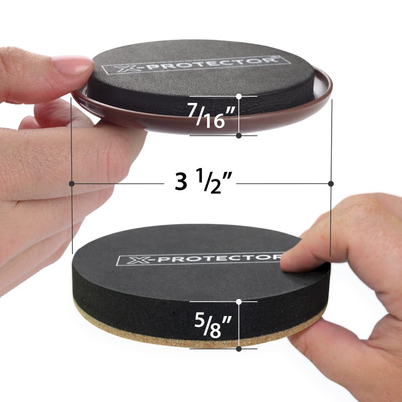 X-Protector Furniture Sliders X-PROTECTOR 16 PCS â€“ Furniture Sliders Hardwood Floors & Felt Furniture Movers â€“ Moving Pads All Floor Types! Heavy Duty Reusable Sliders for Moving Furniture Easily & Safely! - Image 2